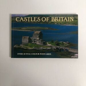 vintage 1993 castles of britain postcards full color book of 31 total 19x14cm